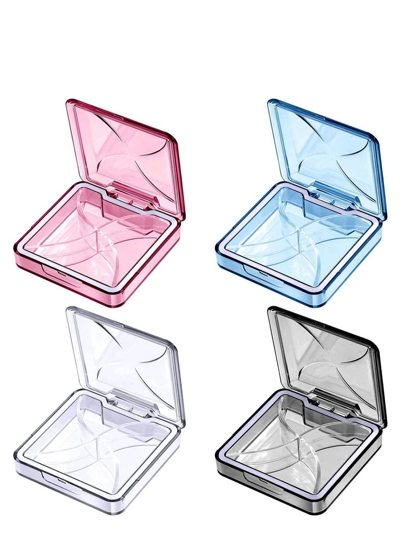 SYOSI Small Pill Organizer Waterproof Portable Travel Medicine Organizer Box for Purse or Pocket Daily Pill Organizer Box with Removable Compartment for Vitamin Fish Oil Supplement 4 Pieces Color Random  - Image 1