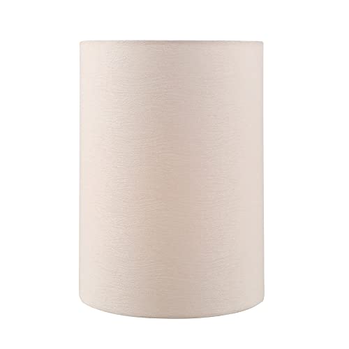 Aspen Creative 31303 Contemporary Drum (Cylinder) Shaped Spider Construction Lamp Shade in Off White with Texture, 8" wide (8" x 8" x 11") - Image 1