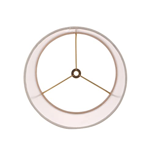 Aspen Creative 31303 Contemporary Drum (Cylinder) Shaped Spider Construction Lamp Shade in Off White with Texture, 8" wide (8" x 8" x 11") - Image 4