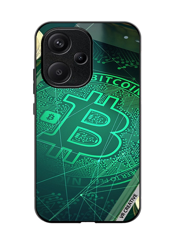VR CREATIVE Protective Case Cover For Xiaomi Redmi 13C 5G Bitcoin Design Multicolour - Image 1