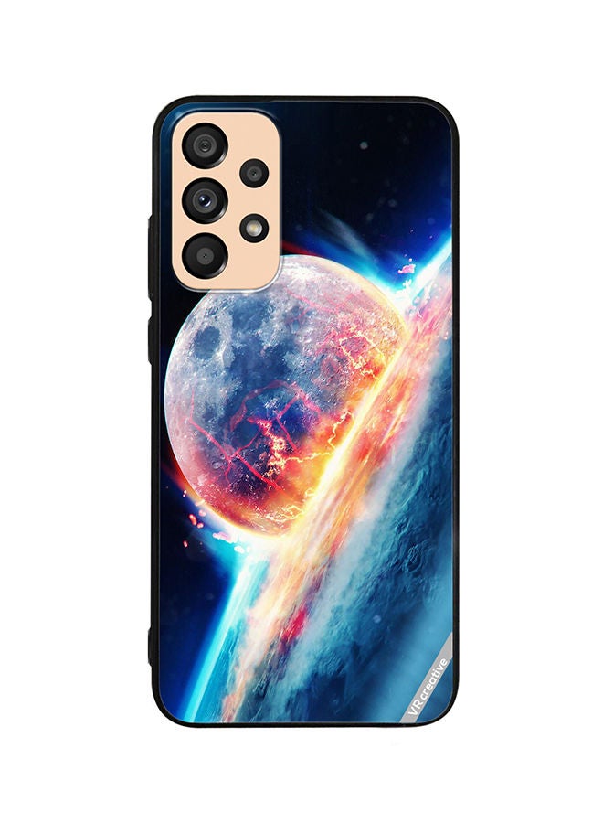 VR CREATIVE Protective Case Cover For Samsung Galaxy A33 5G Fallen Moon Design Multicolour - Image 1