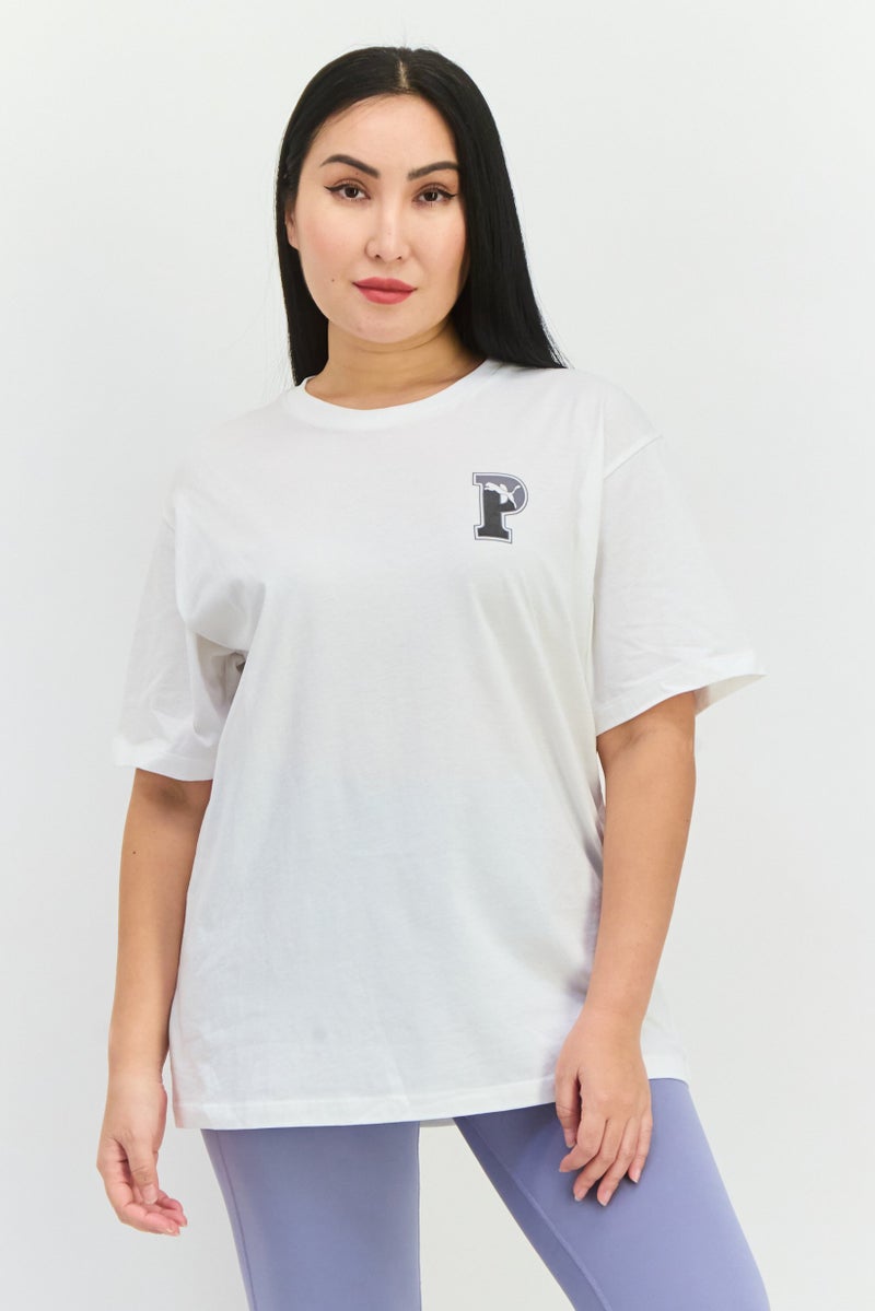 PUMA Women Sportswear Fit Short Sleeve Outdoor Top, White  - Image 1