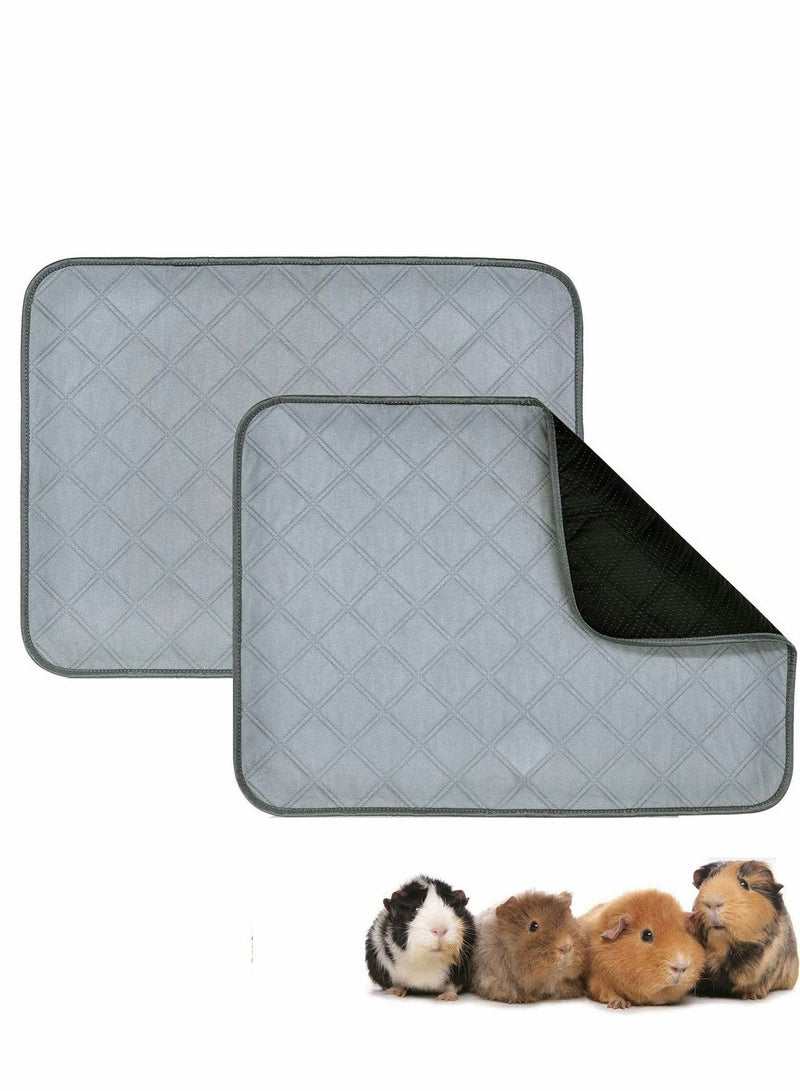 SYOSI Hamster Cage Liners Rabbit Bedding Washable Air Dried Pee Pads for Small Pet Cat Dog Bunny Fast Absorbent Waterproof Reduce Shrinkage Nonslip 2 Pack 24"x18" - Image 1