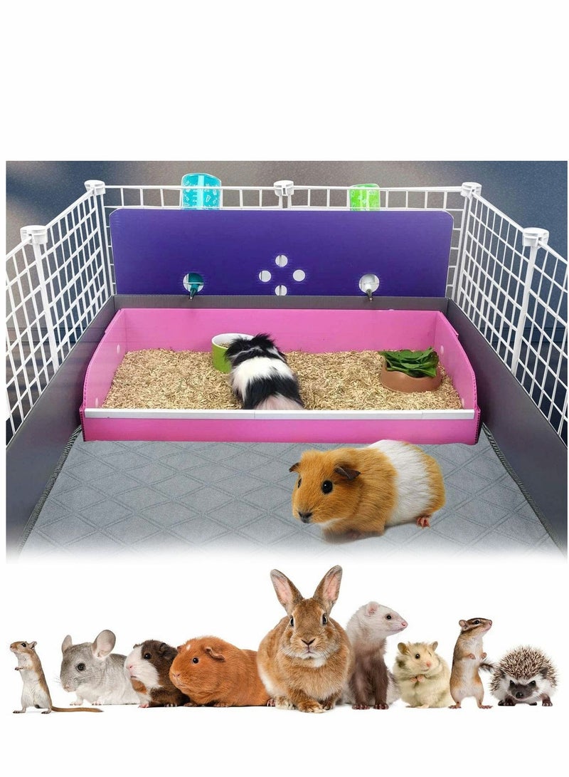 SYOSI Hamster Cage Liners Rabbit Bedding Washable Air Dried Pee Pads for Small Pet Cat Dog Bunny Fast Absorbent Waterproof Reduce Shrinkage Nonslip 2 Pack 24"x18" - Image 3