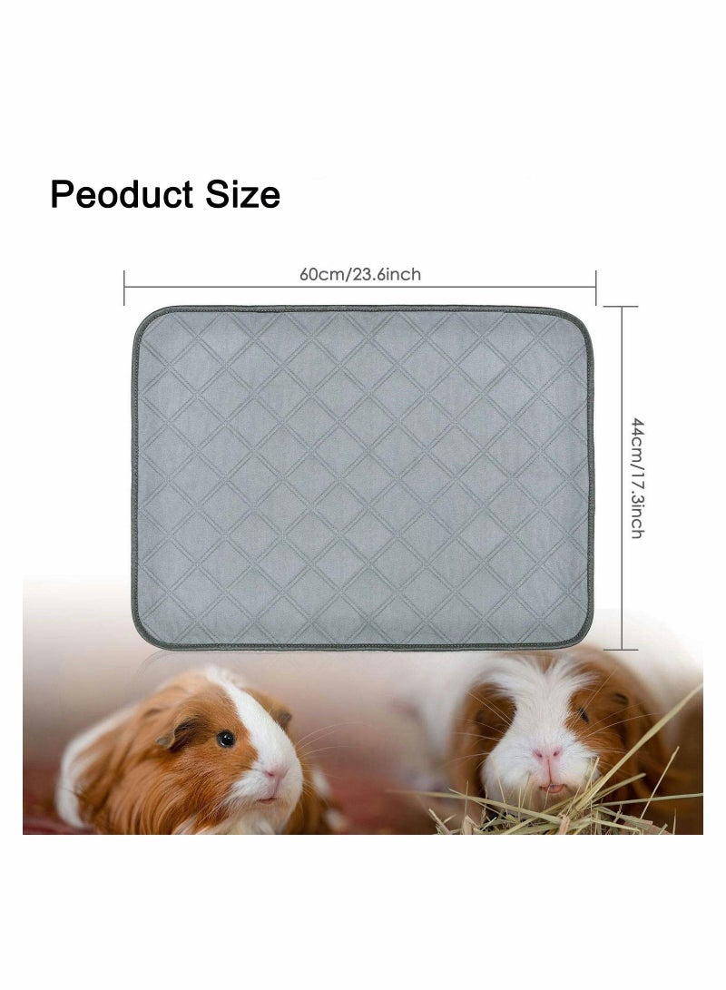 SYOSI Hamster Cage Liners Rabbit Bedding Washable Air Dried Pee Pads for Small Pet Cat Dog Bunny Fast Absorbent Waterproof Reduce Shrinkage Nonslip 2 Pack 24"x18" - Image 5