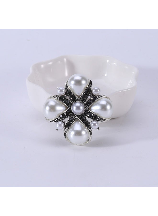 KUYING Retro Fashion Baroque Metal Brooch 