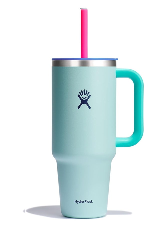 Hydro Flask 40 oz Tumbler with Handle, 2-in-1 Straw and Sip Lid, Leakproof, Dishwasher Safe, Insulated Stainless Steel Travel Coffee Mug, Keeps Cold for 24 Hours, Fits in Car Cup Holder  - Image 1