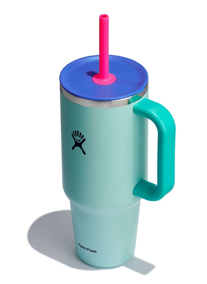 Hydro Flask 40 oz Tumbler with Handle, 2-in-1 Straw and Sip Lid, Leakproof, Dishwasher Safe, Insulated Stainless Steel Travel Coffee Mug, Keeps Cold for 24 Hours, Fits in Car Cup Holder  - Image 2
