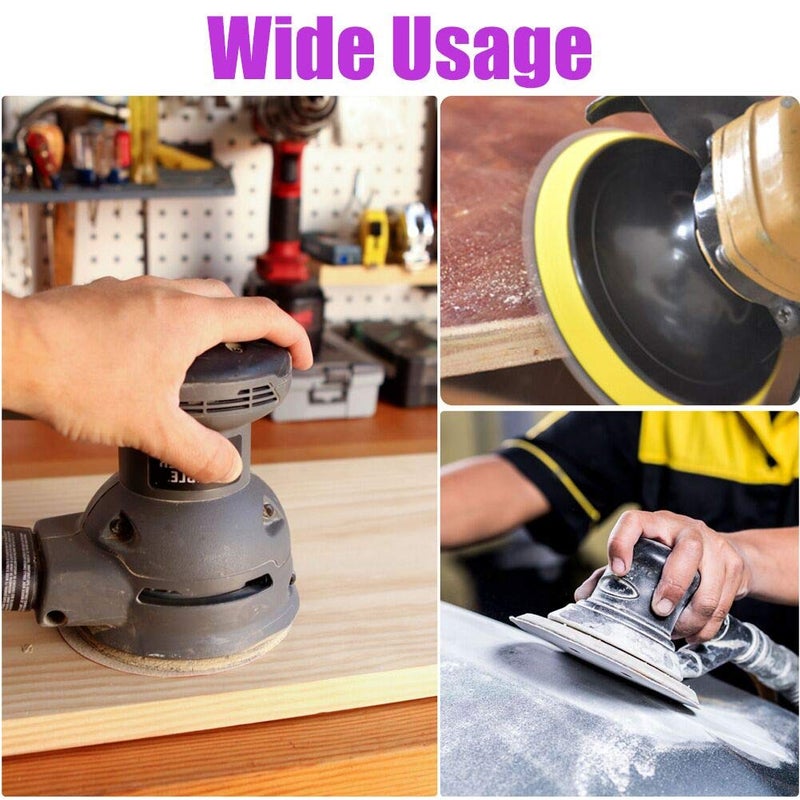 LotFancy أقراص صنفرة LotFancy، 6 بوصة 17 ثقب، 100 قطعة 40 60 80 120 180 220 240 320 400 800 حبيبات متنوعة من ورق الصنفرة الاحترافي، ورق صنفرة دائري مع خطاف وحلقة لمطحنة دوارة عشوائية - Image 5