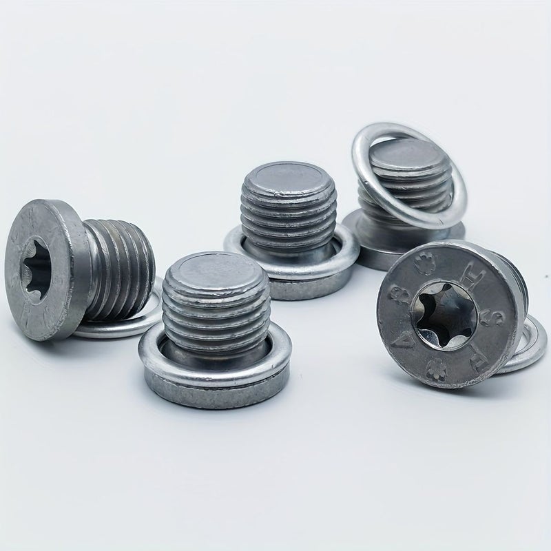 Oil Pan Drain Plug And Washer Set 1pc Compatible With Volkswagen Audi Skoda OEM 103344 N91101402 N91167901 - Image 2