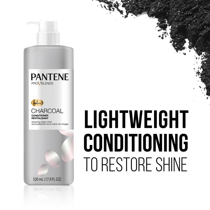 Pantene Pro-v Blends Charcoal Conditioner, 10.1 Fluid Ounce - Image 3
