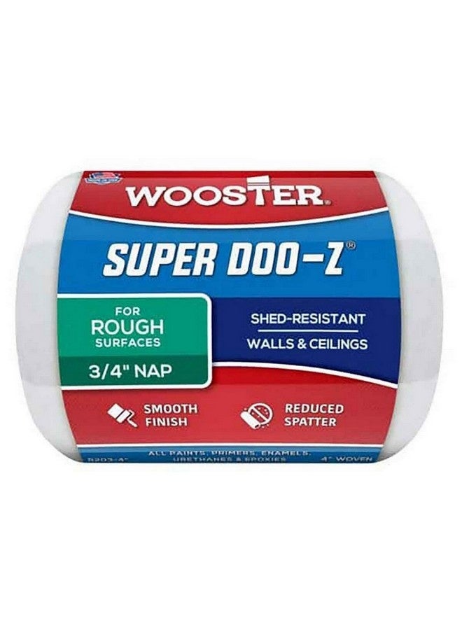 Wooster Super Doo-Z Woven Fabric Paint Roller Cover White 4 x 3/4 Inch 00R2030040 - Image 1