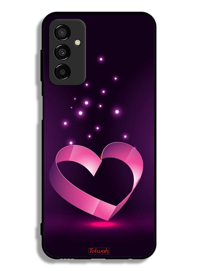 Tolwak Samsung Galaxy M23 Protective Case Cover Heart Art - Image 2