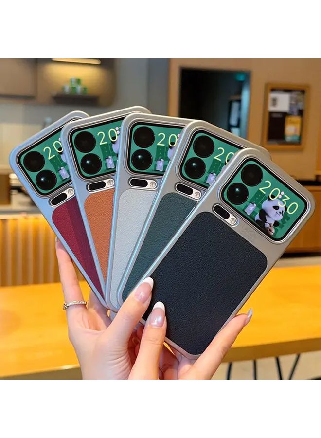Black Lychee Pattern PU Leather Case For Xiaomi 17 Series Phone Black - Image 3