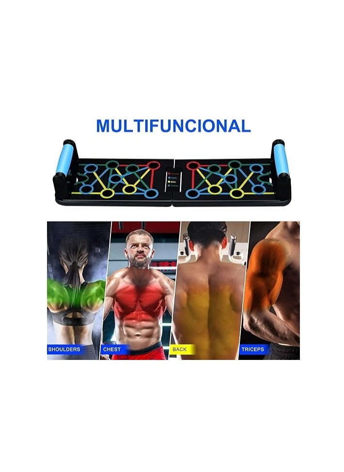 KIIUMI Push Up Board, 24-In-1 Multi-function Home Workout Equipment, Burn Fat Strength Training Equipment for Effectively Exercise the Muscle of the Upper Body Shoulders,Chest,Back and Triceps  - Image 3