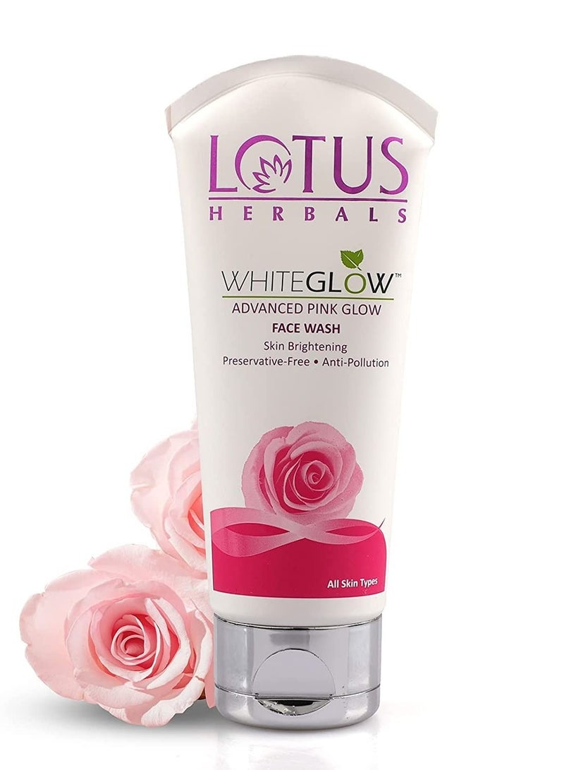 Lotus Herbal غسول الوجه المتقدم بتألق وردي أبيض 100 جرام - Image 1