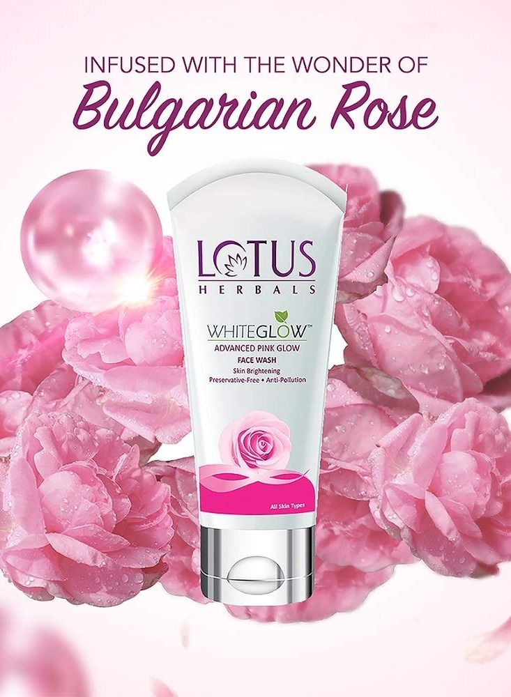 Lotus Herbal غسول الوجه المتقدم بتألق وردي أبيض 100 جرام - Image 3