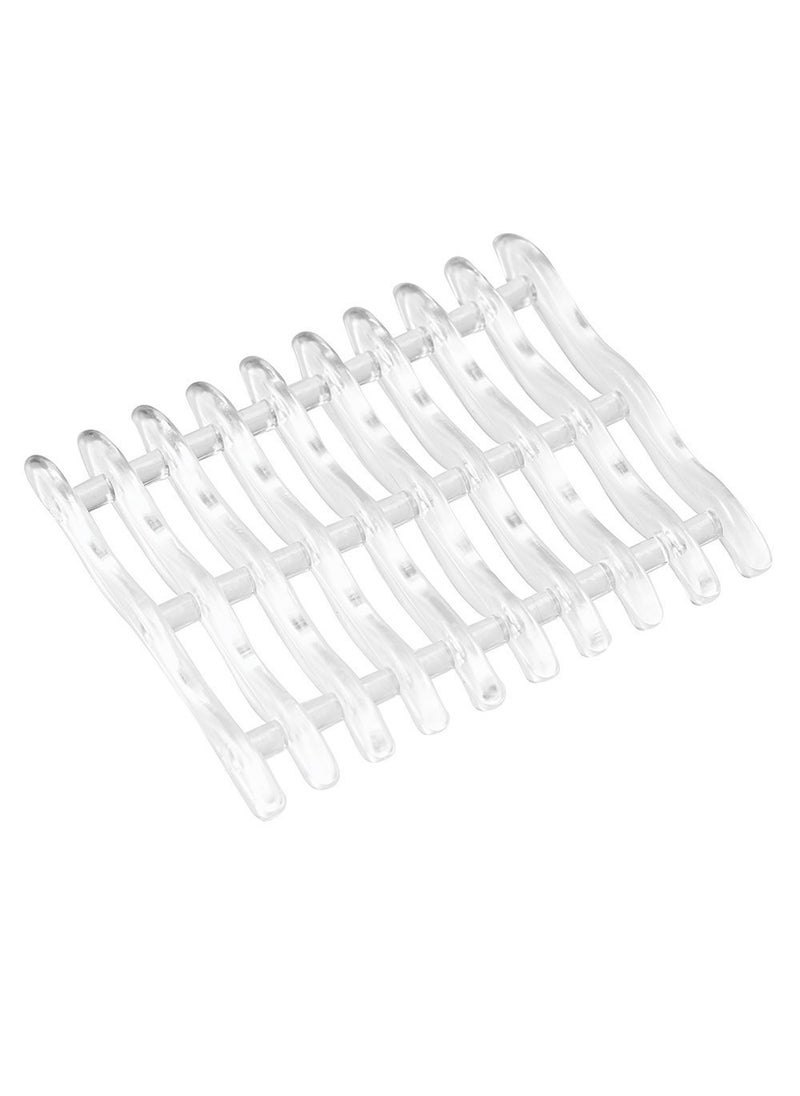 InterDesign InterDesign Plastic Bar Soap Holder for Bathroom Shower Set of 1 Wave 