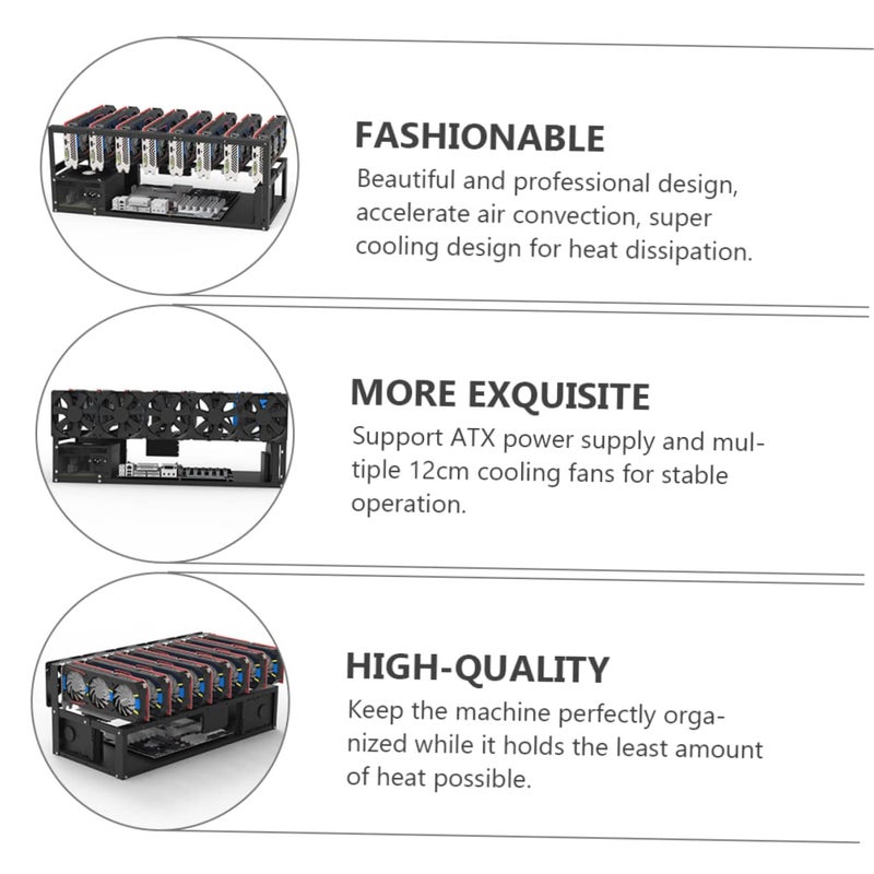 Vertical GPU Mount Bracket Open Air Computer PCIe Holder for Mining Rig Accessory - Image 1