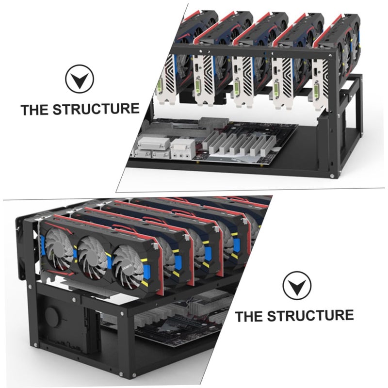 Vertical GPU Mount Bracket Open Air Computer PCIe Holder for Mining Rig Accessory - Image 2