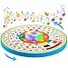 YOOOYOOO Age 1 2 3 Toddler Learning Words Pronunciation Machine12 Month Kids Early Education ToysChildren Electronic Interactive Point Readerwith Music RGB Lights1283inch Diameter Rotating Wheel - Image 4