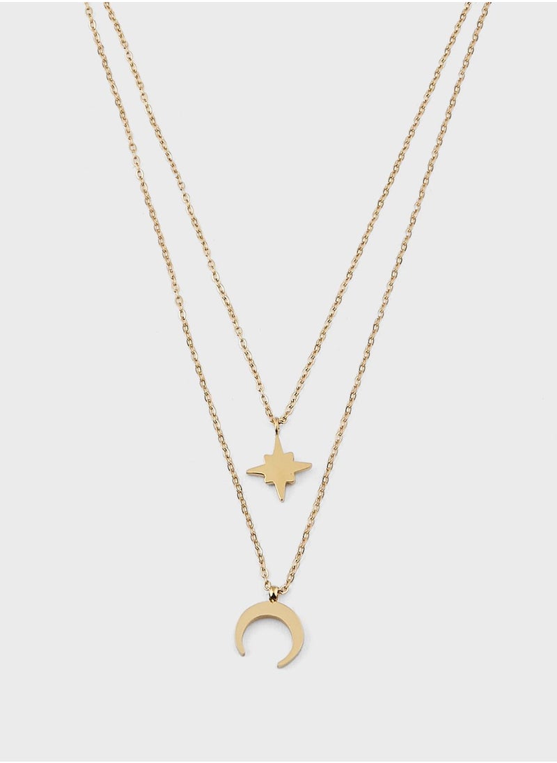 Lady Mauve CARINA STAR & LUNA NECKLACE  - Image 2