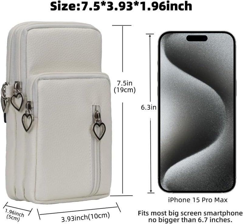 JANKS Small Crossbody Bag for Women - Mini Phone Purses with Crossbody Strap and Wallet - Nylon Arm Bag - Image 5