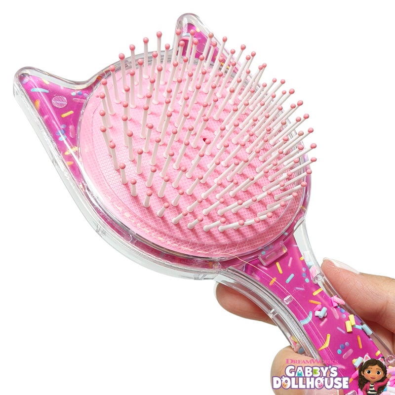 LUV HER Kidsâ€™ Detangling Confetti Hair Brush â€“ Fun Gabby's Dollhouse Design, Gentle on Wet & Dry Hair, Ideal for Kids Ages 3+, Makes Hair Care Fun and Easy - Image 2