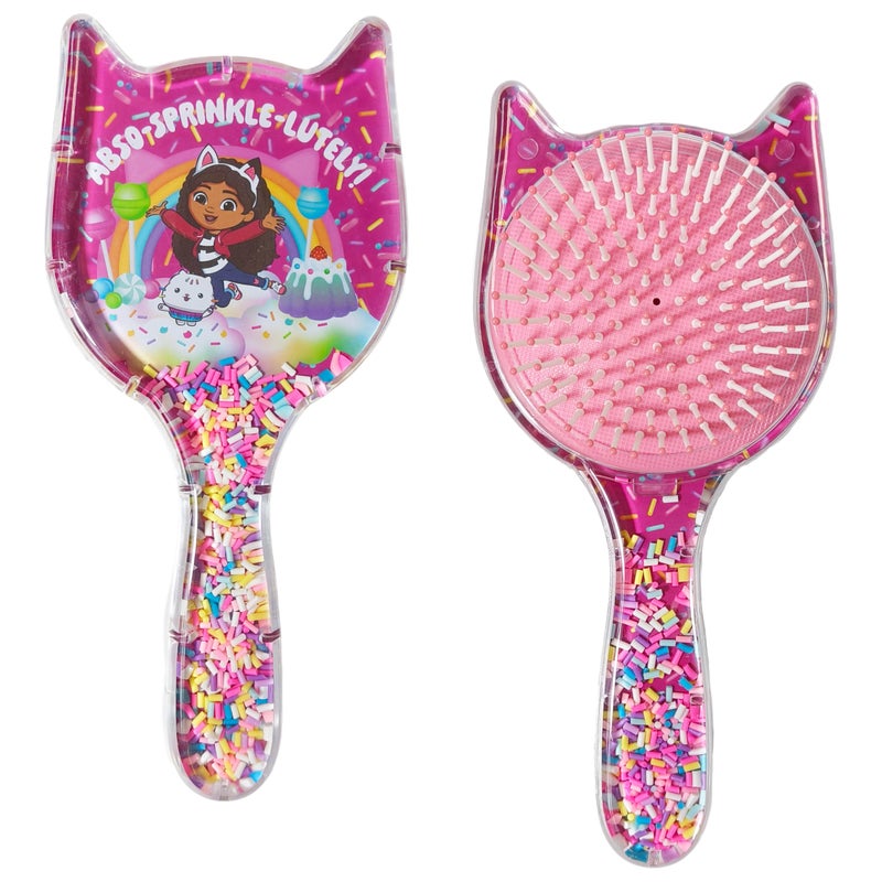 LUV HER Kidsâ€™ Detangling Confetti Hair Brush â€“ Fun Gabby's Dollhouse Design, Gentle on Wet & Dry Hair, Ideal for Kids Ages 3+, Makes Hair Care Fun and Easy - Image 1