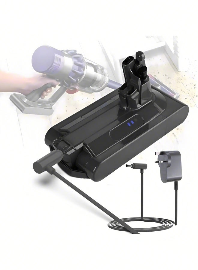 الصفحة الرئيسية شاحن 30.45 فولت متوافق مع المكانس الكهربائية المحمولة اللاسلكية Dyson V10 V11 V12 V15 SV11 SV12 SV14 SV15 SV20 SV22 - Image 3