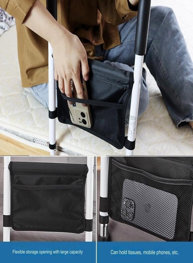 Ndola Bedside Safety Handle | Bed Side Rail for Adults | Medical Bed Assist Bar with Storage Pocket | Fall Prevention Safety Hand Guard Grab Bar for Elderly | - Image 3