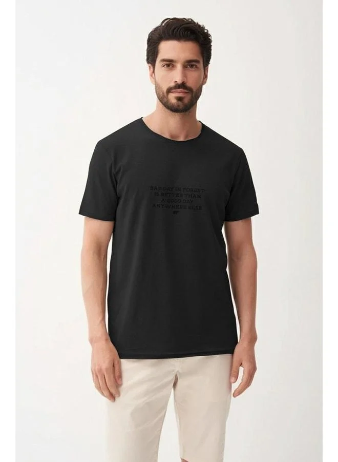 Bad Bear Bad Day Black Men's Printed T-Shirt.