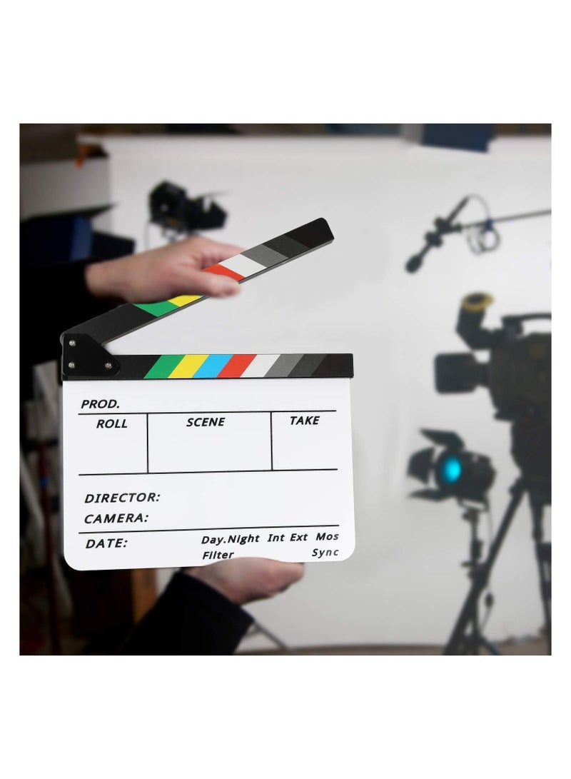 Professional Clapperboard Studio Camera Photography Video Acrylic Director Film Clapboard - Image 3