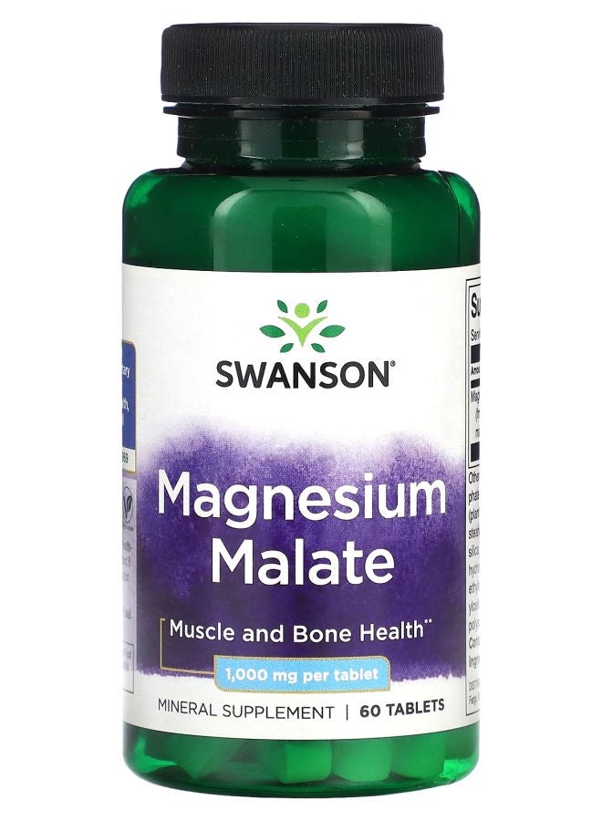 SWANSON Magnesium Malate 1000 mg 60 Tablets