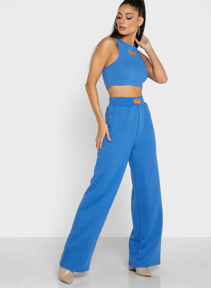 PUBLIC DESIRE Crop Knitted Top