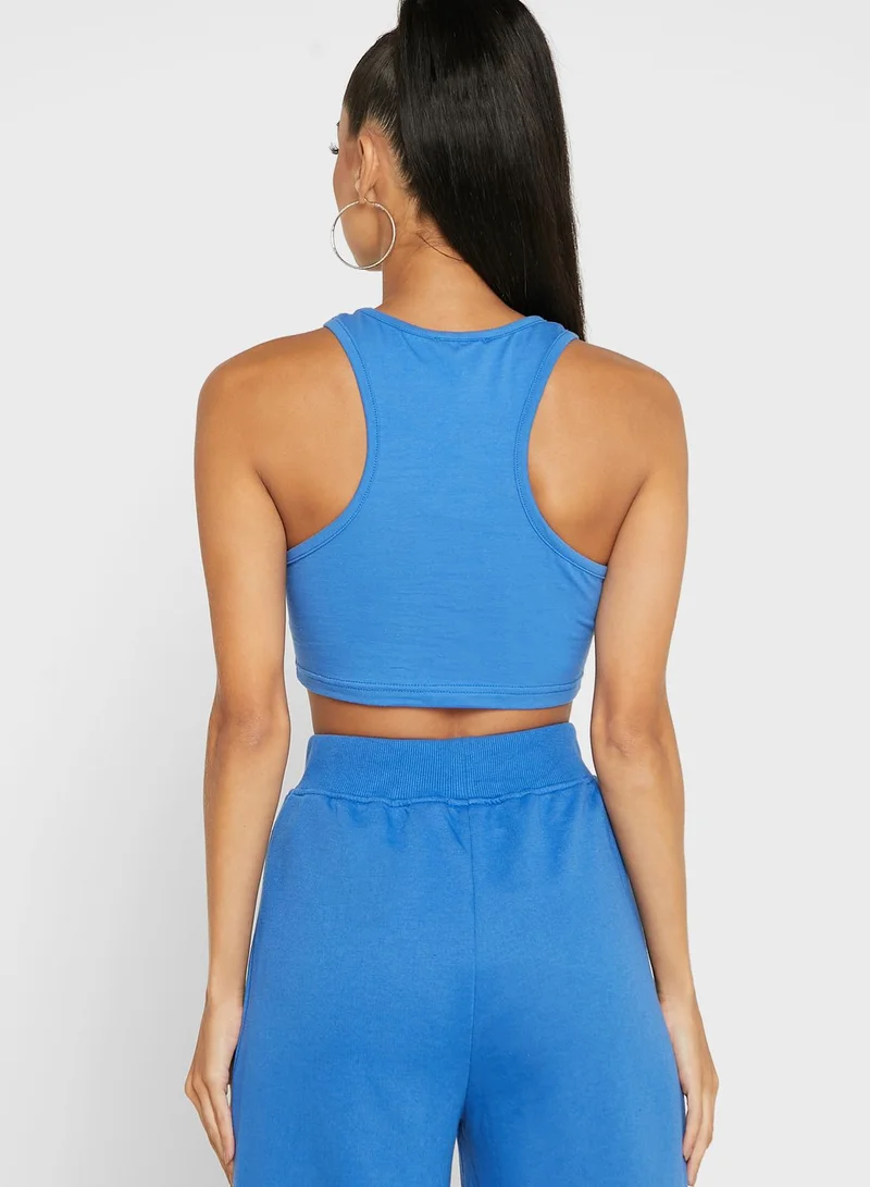 PUBLIC DESIRE Crop Knitted Top