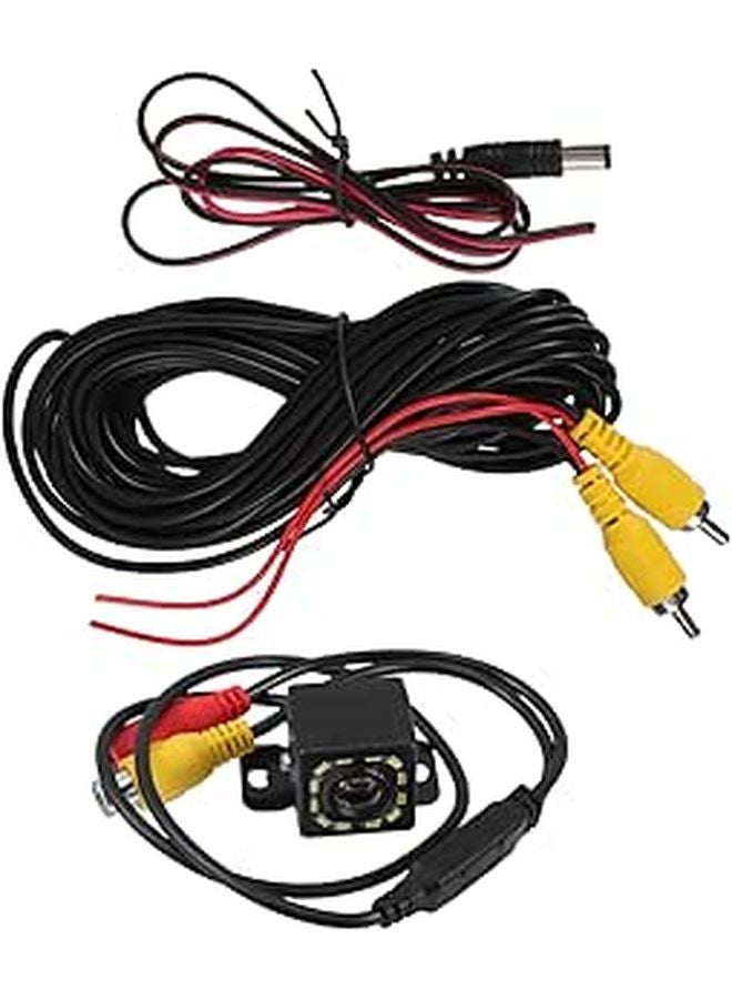 Wide Angle Night Vision Car Reverse Camera with 12 LED Lights for Parking - Image 1