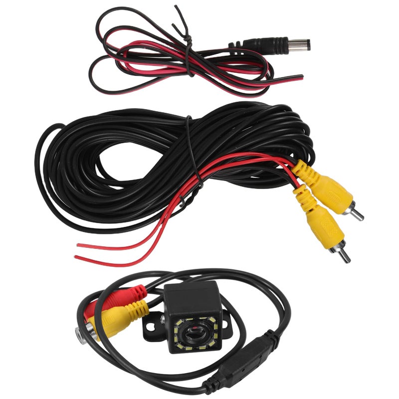 Wide Angle Night Vision Car Reverse Camera with 12 LED Lights for Parking - Image 2