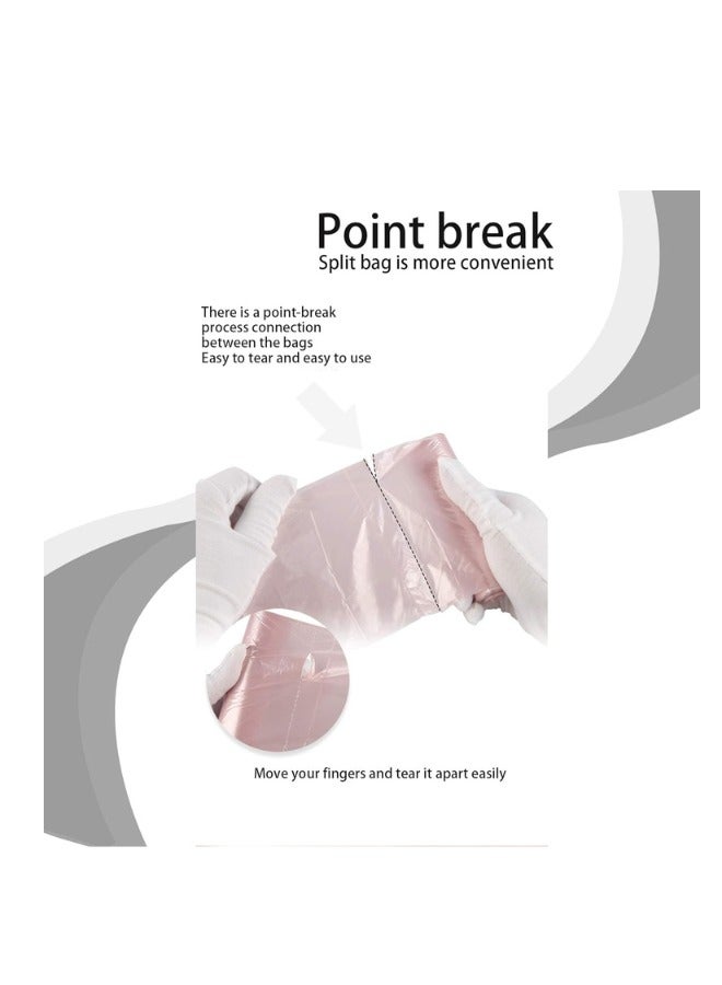 MOSH Plastic Disposable Garbage Bags with Handles - 55x45cm, 6 Gallon (5 Rolls, 100 Pieces) - Image 3