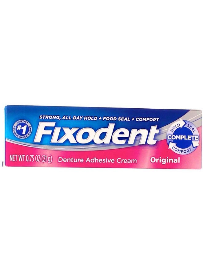 Fixodent Denture Adhesives Cream, Original - 0.75 Oz (pack of 6) - Image 1