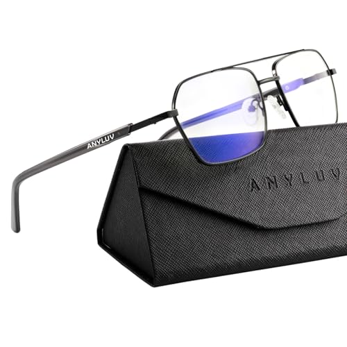 ANYLUV Blue Light Glasses MenWomen Blue Light Blocking Glasses Computer Screen Blocker Eyes Protection Glasses - Image 1