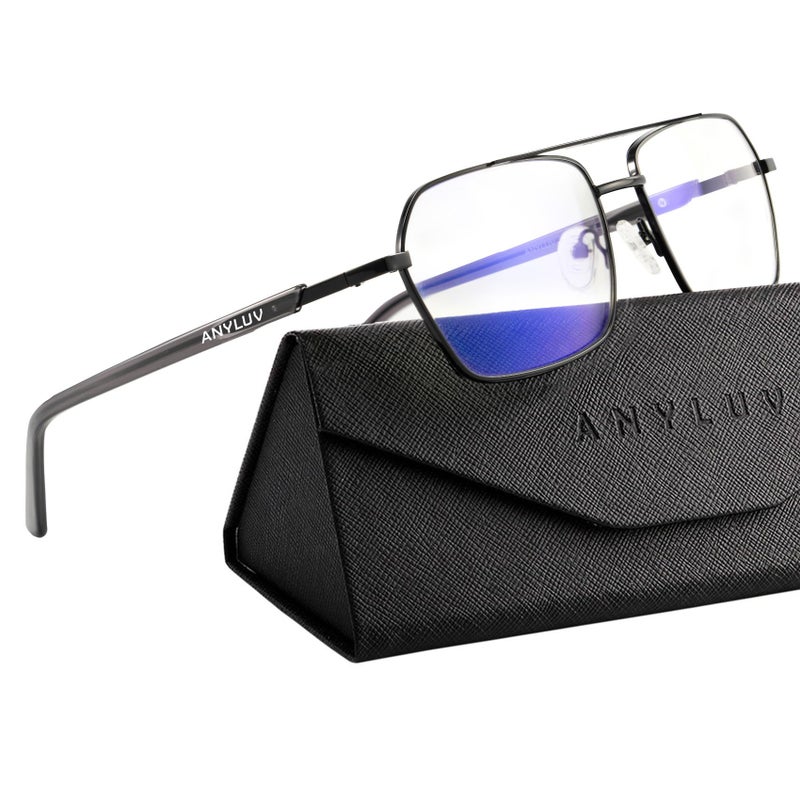 ANYLUV Blue Light Glasses MenWomen Blue Light Blocking Glasses Computer Screen Blocker Eyes Protection Glasses - Image 2