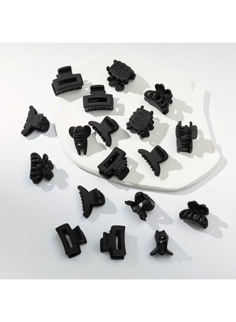 CleanWave - The Pure Effect 18-Piece Women’s Hair Claw Clips Set – Elegant Matte Black Mini Hair Clips for Strong Hold, Everyday Styling, Thin & Thick Hair, Cute Fashion Hair Accessories - Image 5