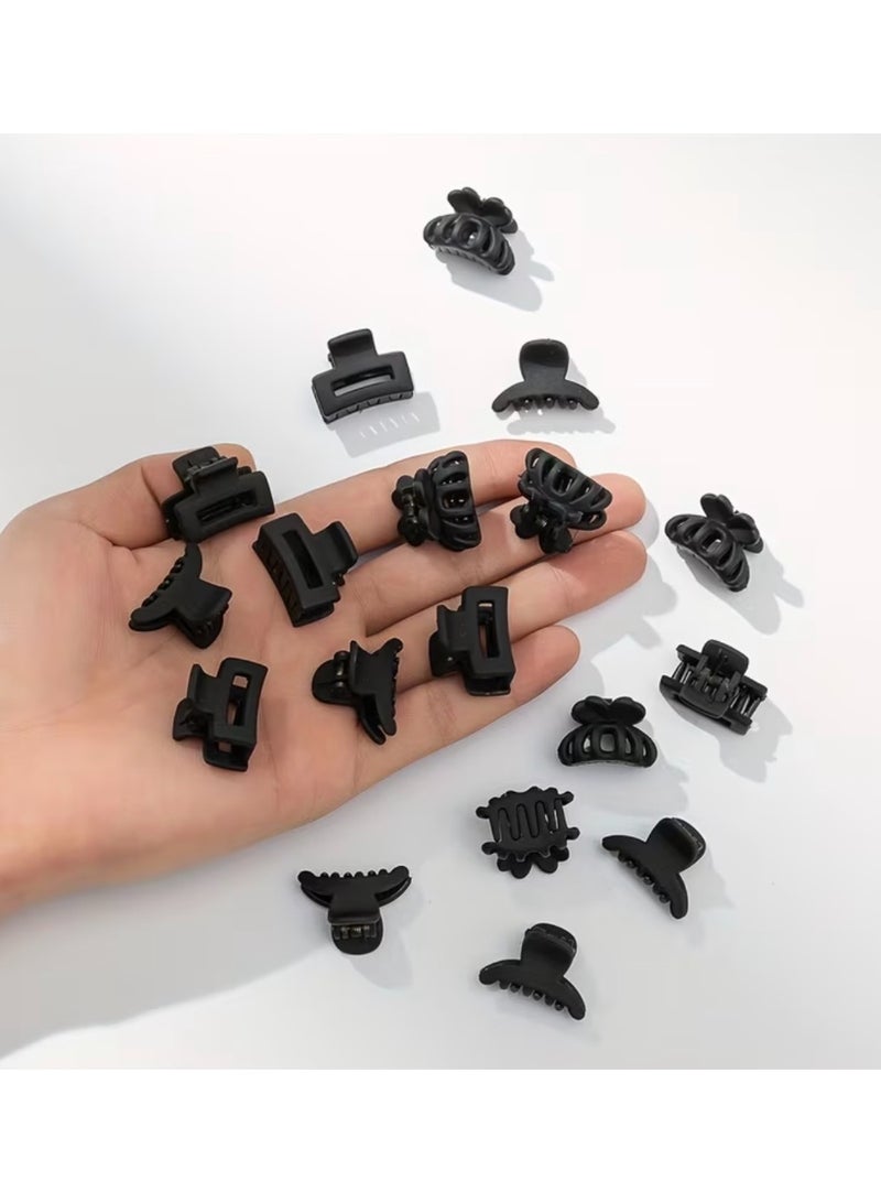CleanWave - The Pure Effect 18-Piece Women’s Hair Claw Clips Set – Elegant Matte Black Mini Hair Clips for Strong Hold, Everyday Styling, Thin & Thick Hair, Cute Fashion Hair Accessories - Image 3