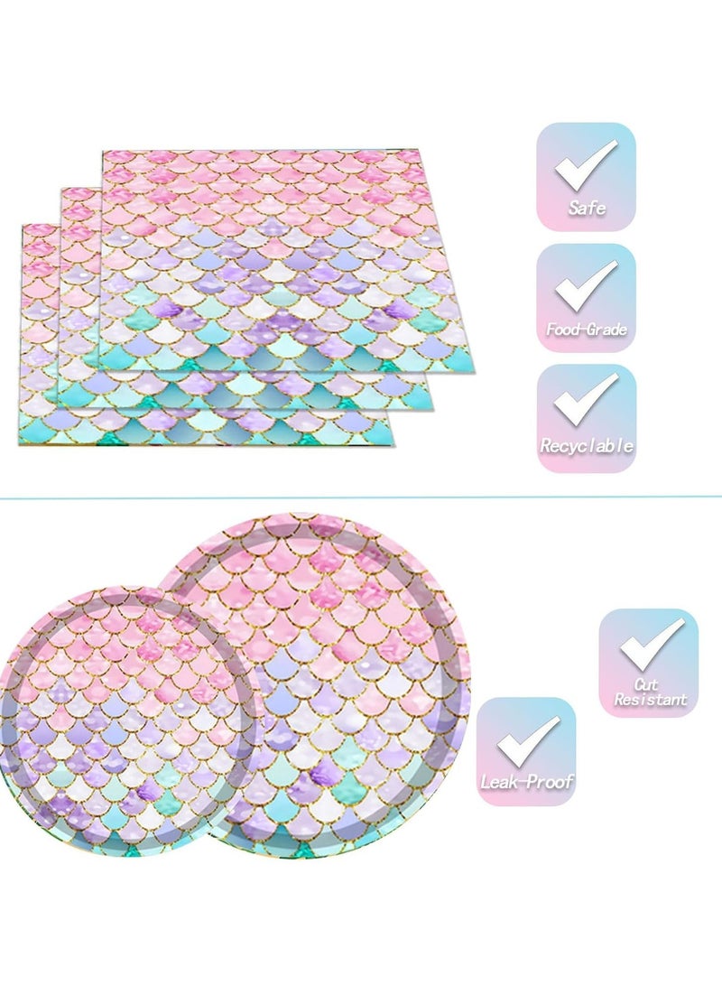 مجموعة أدوات مائدة ورقية للاستخدام مرة واحدة، 69 قطعة، تكفي 16 ضيفًا - Image 4