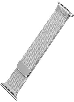 Generic Milanese loop watch band for 38mm/40mm apple watch, stainless steel iwatch replacement strap - silver 