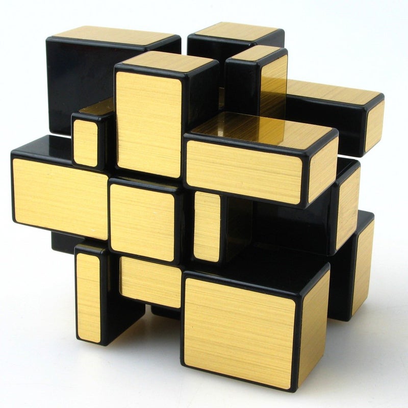 لعبة ألغاز TANCH Mirror Speed ​​​​Magic Cube 3x3 للأطفال والكبار باللون الذهبي - Image 3