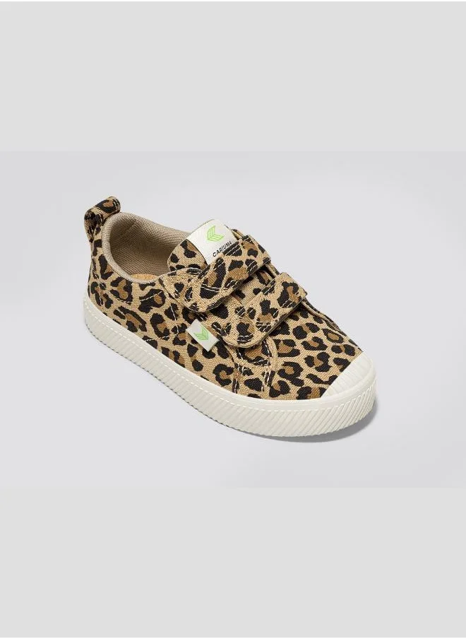 Cariuma OCA Low Leopard Print Canvas Sneaker