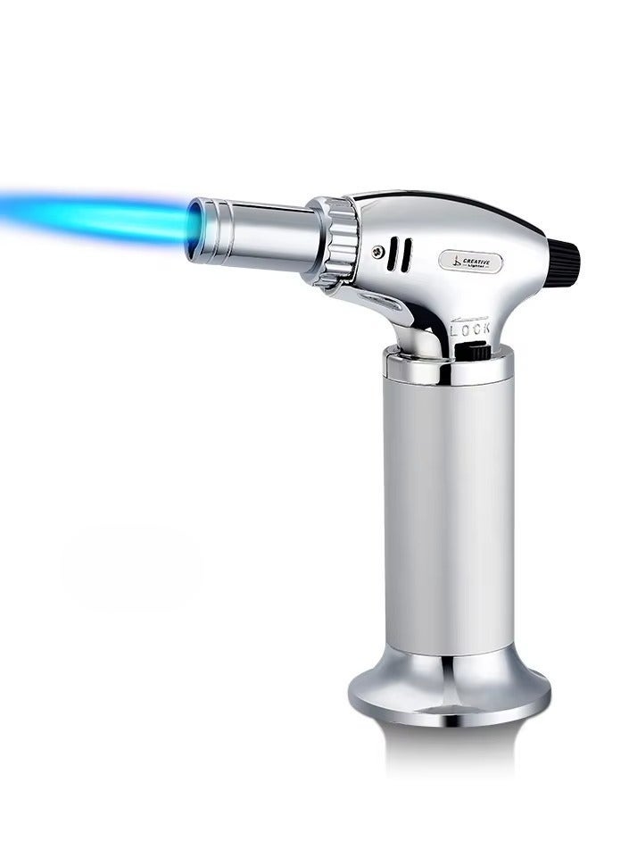 Creative 1 Pc Professional Butane Torch Lighter, Refillable Gas Flame Gun for BBQ, Camping, (mix colour) - Image 2