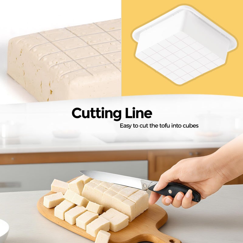 Manba Tofu Press - Tofu Press Dishwasher Safe for Easily Pressing Out Water from Organic Silken Soft Tofu and Extra Firm Tofu - BPA Free - Image 4
